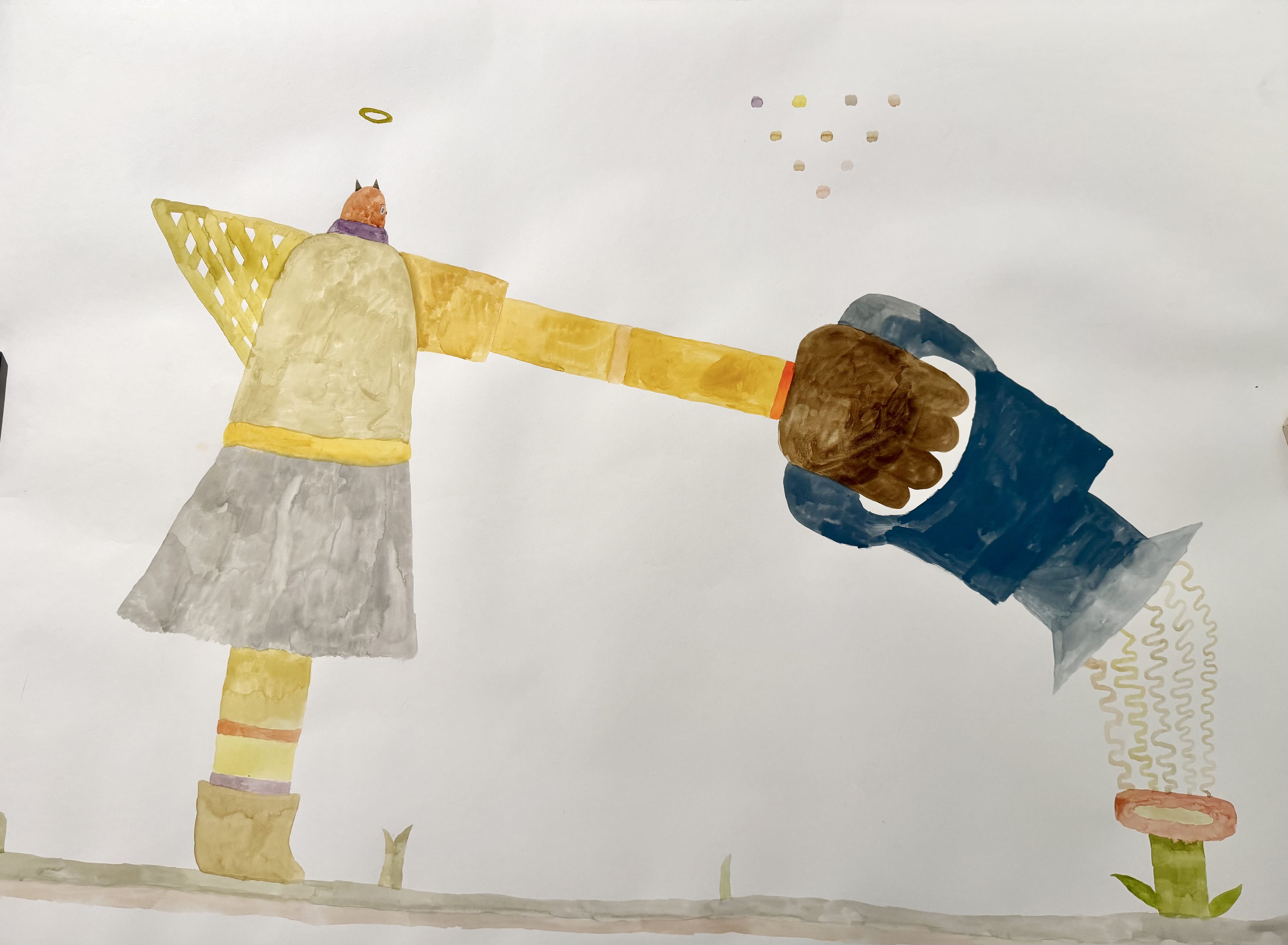 В тишину… бесструнных скрипов  и остается только журчание ручья, текущего сквозь этот век